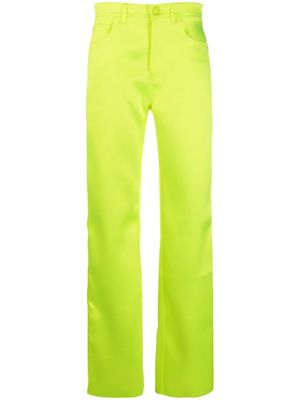 Sportmax high-waisted straight trousers - Green