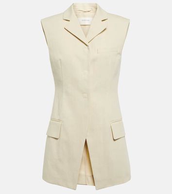 Sportmax Kentia sleeveless cotton blazer