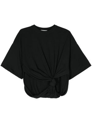 Sportmax knotted asymmetric T-shirt - Black