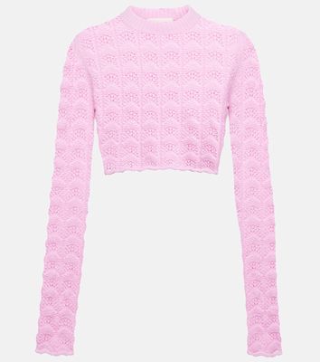 Sportmax Medea wool and cashmere open-knit sweater