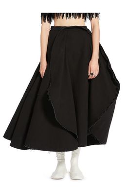 SPORTMAX Nadar Cotton Skirt in Black