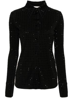 Sportmax Ottuso rhinestone-embellished shirt - Black