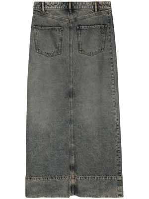 Sportmax Piave denim maxi skirt - Blue