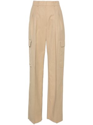 Sportmax pleat-detail trousers - Neutrals