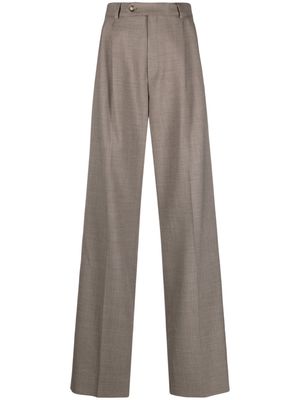 Sportmax pleated straight-leg trousers - Brown