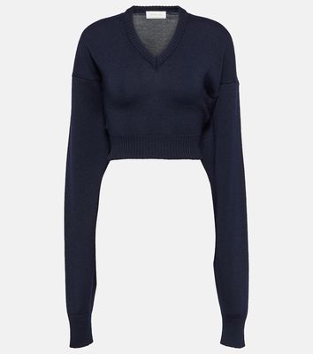 Sportmax Pomez cropped wool sweater