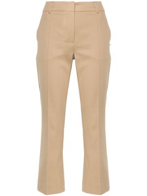 Sportmax raised-seam cropped trousers - Neutrals