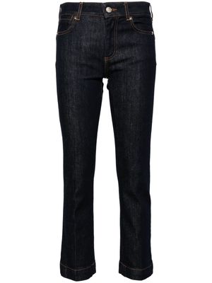 Sportmax Record low-rise cropped jeans - Blue