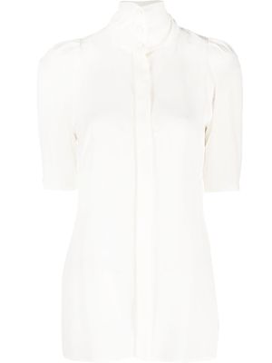 Sportmax short-sleeve silk shirt - White