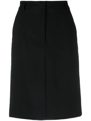 Sportmax straight midi skirt - Black