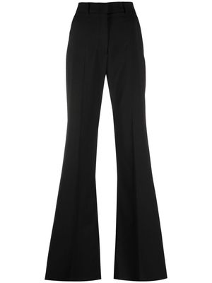 Sportmax virgin wool flared trousers - Black