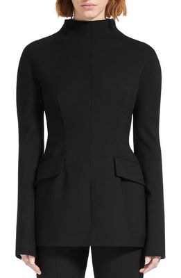 SPORTMAX Wool Gabardine Tunic Jacket in Black