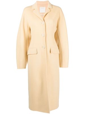 Sportmax wool single-breasted coat - Neutrals
