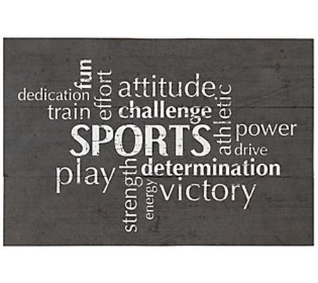 Sports Words Rustic Pallet By Sincere Surroundi ngs