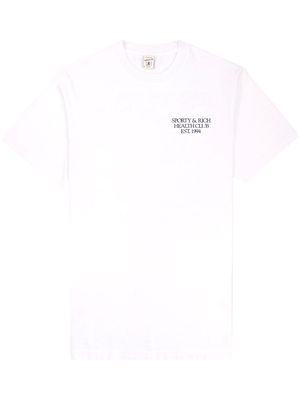 Sporty & Rich "94 Health Club" logo-print T-shirt - White