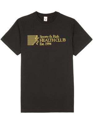 Sporty & Rich Athletic print T-shirt - Black