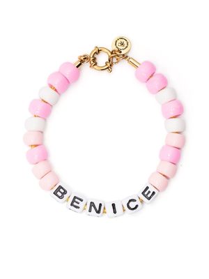 Sporty & Rich Be Nice bead bracelet - Pink