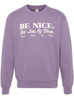 Sporty & Rich Be Nice cotton sweatshirt - Purple