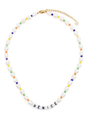 Sporty & Rich Be Nice pearl necklace - White