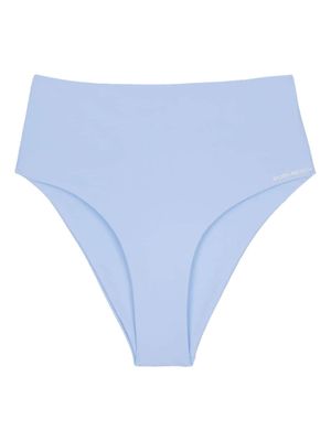 Sporty & Rich Brigitte logo-print bikini bottoms - Blue