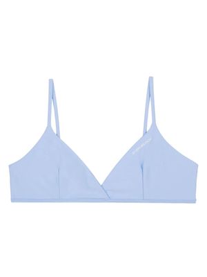 Sporty & Rich Brigitte triangle bikini top - Blue