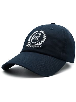 Sporty & Rich C crest cotton cap - Blue