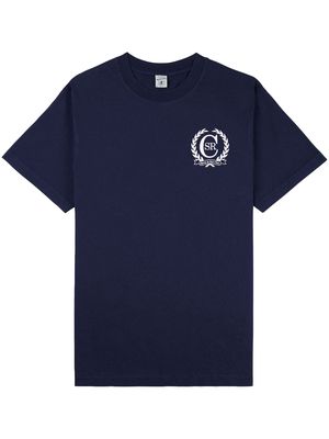 Sporty & Rich C-crest logo-print T-shirt - Blue