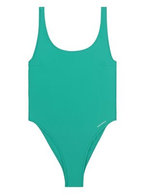 Sporty & Rich Carla logo-print swimsuit - Green