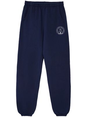 Sporty & Rich Central Park cotton track pants - Blue