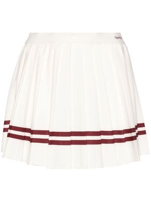 Sporty & Rich Classic pleated mini skirt - Neutrals