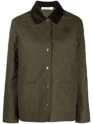 Sporty & Rich Connecticut quilting cotton jacket - Green