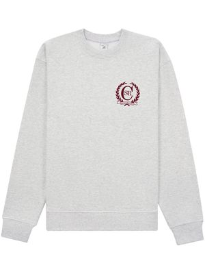 Sporty & Rich Crest logo-print sweatshirt - Grey