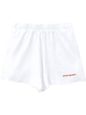 Sporty & Rich Disco terry shorts - White
