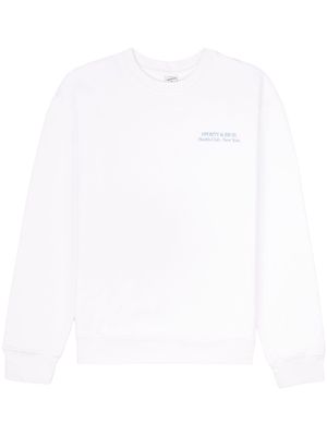 Sporty & Rich Drink Water cotton sweatshirt - White