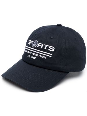 Sporty & Rich embroidered-logo cap - Blue