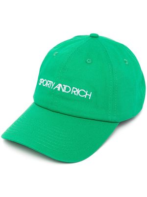 Sporty & Rich embroidered-logo cap - Green