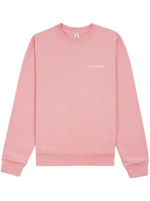 Sporty & Rich embroidered-logo cotton sweatshirt - Pink
