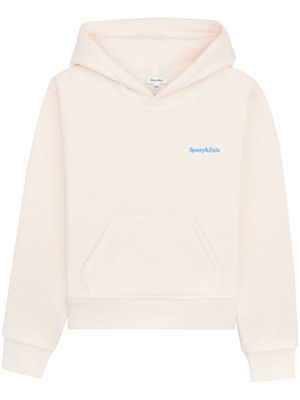 Sporty & Rich embroidered-logo polar sweatshirt - Neutrals