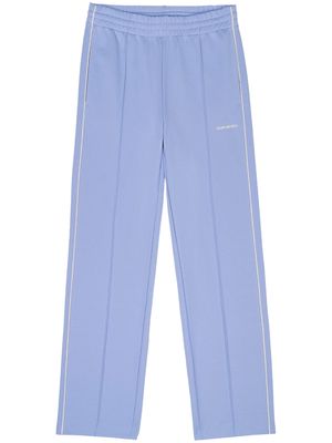 Sporty & Rich embroidered-logo track trousers - HYDRANGEA