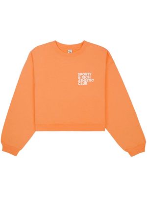 Sporty & Rich Exercise Often cropped sweatshirt - Orange