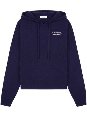 Sporty & Rich Faubourg cashmere hoodie - Blue