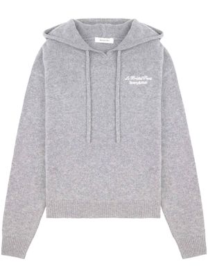 Sporty & Rich Faubourg cashmere hoodie - Grey