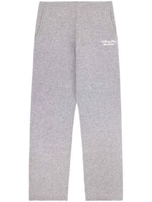 Sporty & Rich Faubourg cashmere track pants - Grey