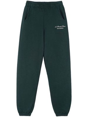 Sporty & Rich Faubourg cotton track pants - Green