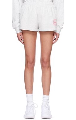 Sporty & Rich Gray Prince Edition Disco Shorts