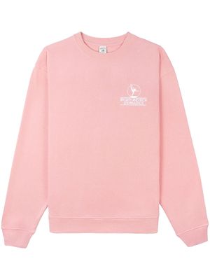 Sporty & Rich Gymnastics logo-print sweatshirt - Pink