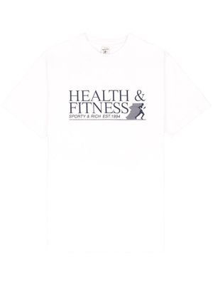 Sporty & Rich Health & Fitness cotton T-Shirt - White