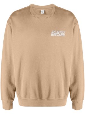 Sporty & Rich Health Club cotton sweatshirt - Brown