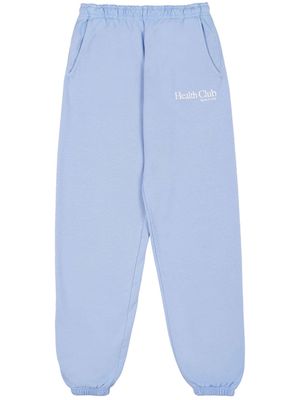 Sporty & Rich Health Club cotton track pants - Blue