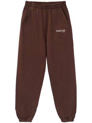 Sporty & Rich Health Club cotton track pants - Brown